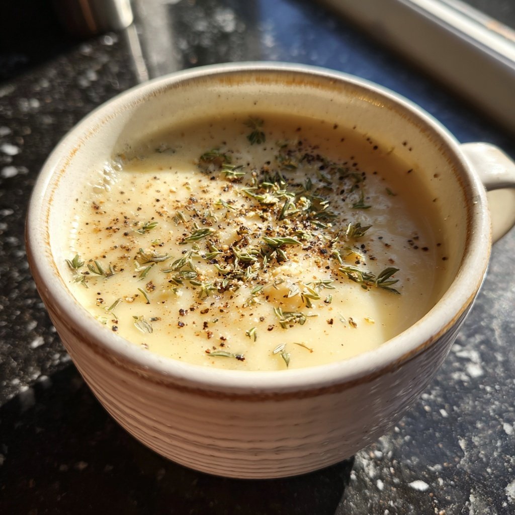 Blumenkohlsuppe mit Pfeffer