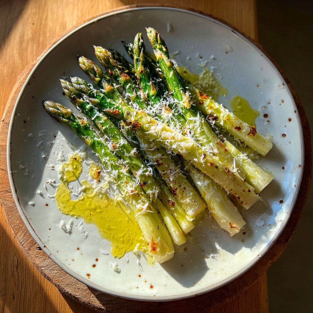 Grüner Spargel Mit Parmesan