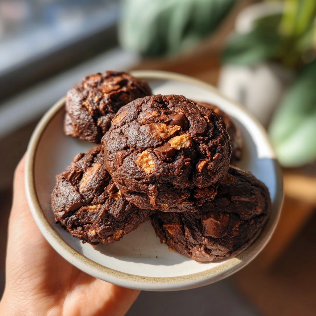 Schoko Cookies – vegan, glutenfrei, fruchtgesüßt