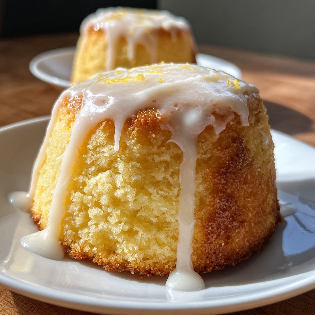 Zitronenkuchen mit Quarkglasur