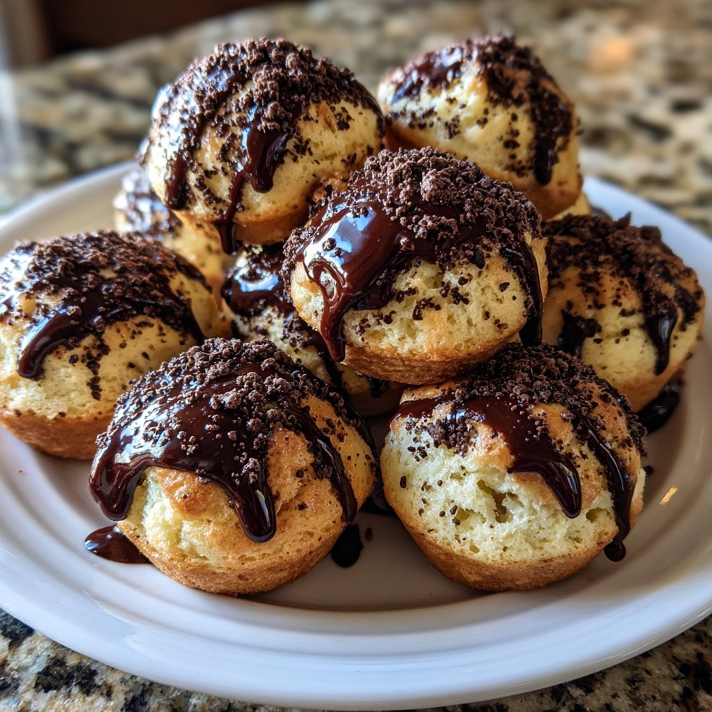 Muffins mit Vanille und Kakao